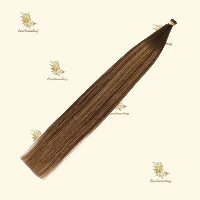 Естественный двойной рисунок Balayage цвет Мути-цвет прямой стиль Itip расширения человеческих волос