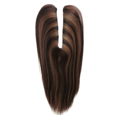 US Human Hair Topper Virgin Remy U Part Topper прямая текстура