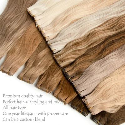 GW-20246 Remy Hair Seamless Weft невидимый русский гений ручные удлинители волос