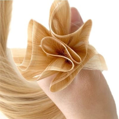 Человеческие волосы прямые стиль PU кожи ткань ручной Mini Flat ткань для салона Remy волосы