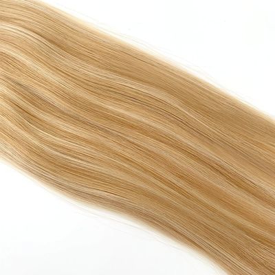 Человеческие волосы прямые стиль PU кожи ткань ручной Mini Flat ткань для салона Remy волосы