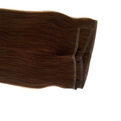 Muti Color Remy Hair Extensions 100% Перуанская плоская пряжа Человеческие волосы с кожаной пряжей PU