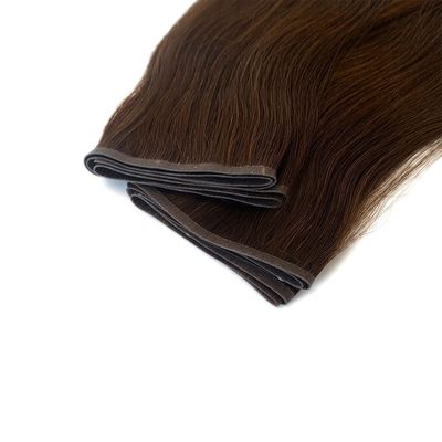 Muti Color Remy Hair Extensions 100% Перуанская плоская пряжа Человеческие волосы с кожаной пряжей PU
