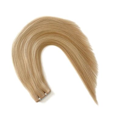 Русские двойные волосы человеческого волоса PU Skin Weft Extensions Straight Style