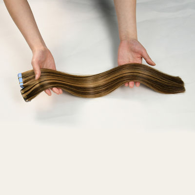 Полное описание 100 Virgin Remy Human Hair Tape Ins Расширения для предварительно скрепленной стильной ленты
