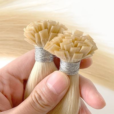 Итальянские Remy Hair Двойные волосы с плоским кончиком и кератинными волосами с первоначальной оплатой
