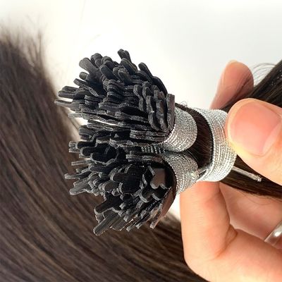 Бразильские девственные человеческие волосы Y Tip Dropshipping Hair Extension с двойным соотношением