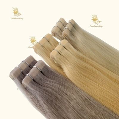 20 дюймовая Remy сырая лента для волос в расширениях волос 18 месяцев Жизнь долговечная и естественная