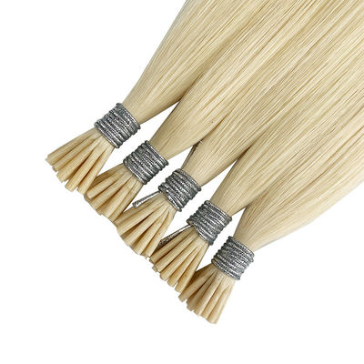 Предварительно скрепленная палочка I наконечник Hair Extensions Италия Сильное клеевое кутикулы нетронутые Remy Hair Grade