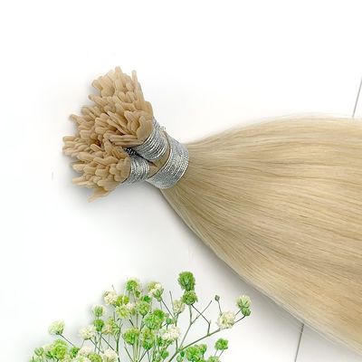 18-дюймовый Virgin Remy Thick End Keratin Fan Tip Hair Extension с валовым весом 0,300 кг.