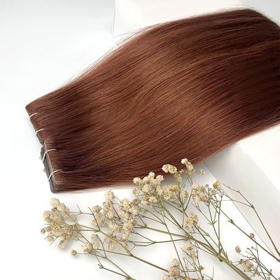 Remy Hair Камбоджийский продавец волос Темный цвет Кости прямые волосы Инвизи лента в расширениях