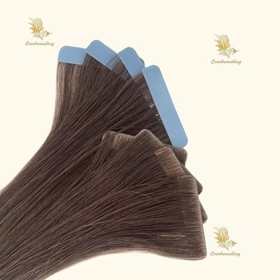 Remy Hair Камбоджийский продавец волос Темный цвет Кости прямые волосы Инвизи лента в расширениях