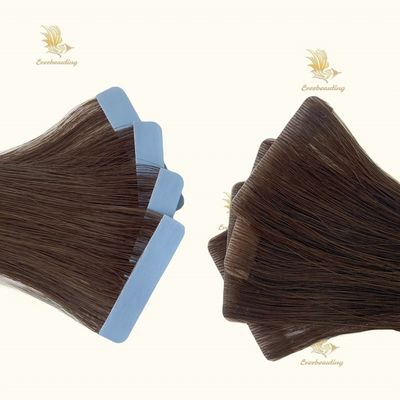 Remy Hair Камбоджийский продавец волос Темный цвет Кости прямые волосы Инвизи лента в расширениях
