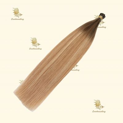 Двойной вытянутый балаж цвет итальянский кератин I Tip Hair Extensions для ваших требований