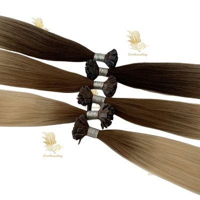 США Двойная протянутая пропорция плоский наконечник Реми девственницы Hair Extensions прямые кератинные человеческие волосы