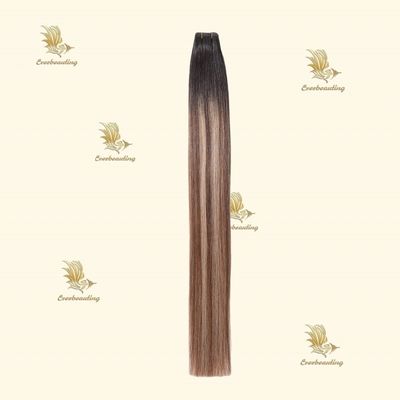 Человеческие волосы косметические работы Balayage цветная лента в расширения волос Последние тенденции невидимые ленты