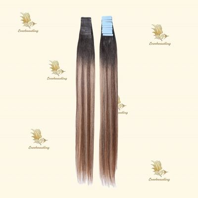 Человеческие волосы косметические работы Balayage цветная лента в расширения волос Последние тенденции невидимые ленты