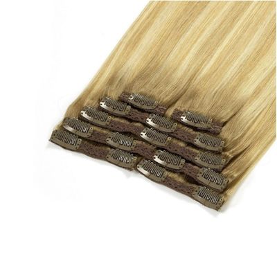 Полная голова с двойным плетеным клипом в Remy Human Hair Extension Package валовой вес 0,300 кг