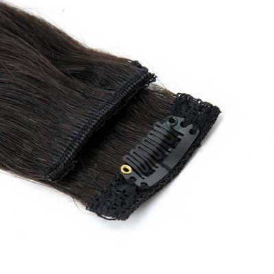 Прямая 18 дюймов и 20 дюймов сырой индийский клип волос в стиле Hair Extension прямой