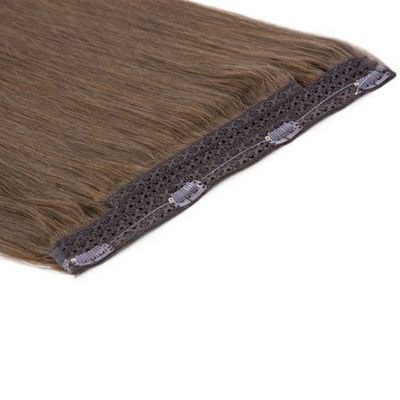 Remy Haloin Hair Extensions Человеческие волосы с предварительно скрепленным стилем и невидимой головной лентой
