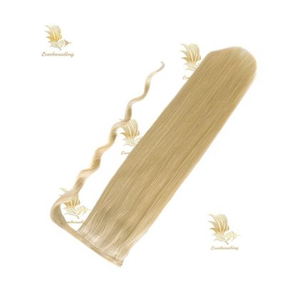 Лента-240527 Muti-Color Full Thick End Kinky Curly Ponytail Hair Extensions с мути-цветом