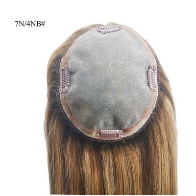 Remy Hair Человеческие волосы Моно Топер для тонких волос Женщины 0,300 кг Пакет валовой вес