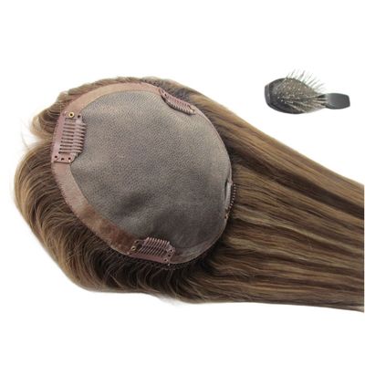 Remy Hair Человеческие волосы Моно Топер для тонких волос Женщины 0,300 кг Пакет валовой вес